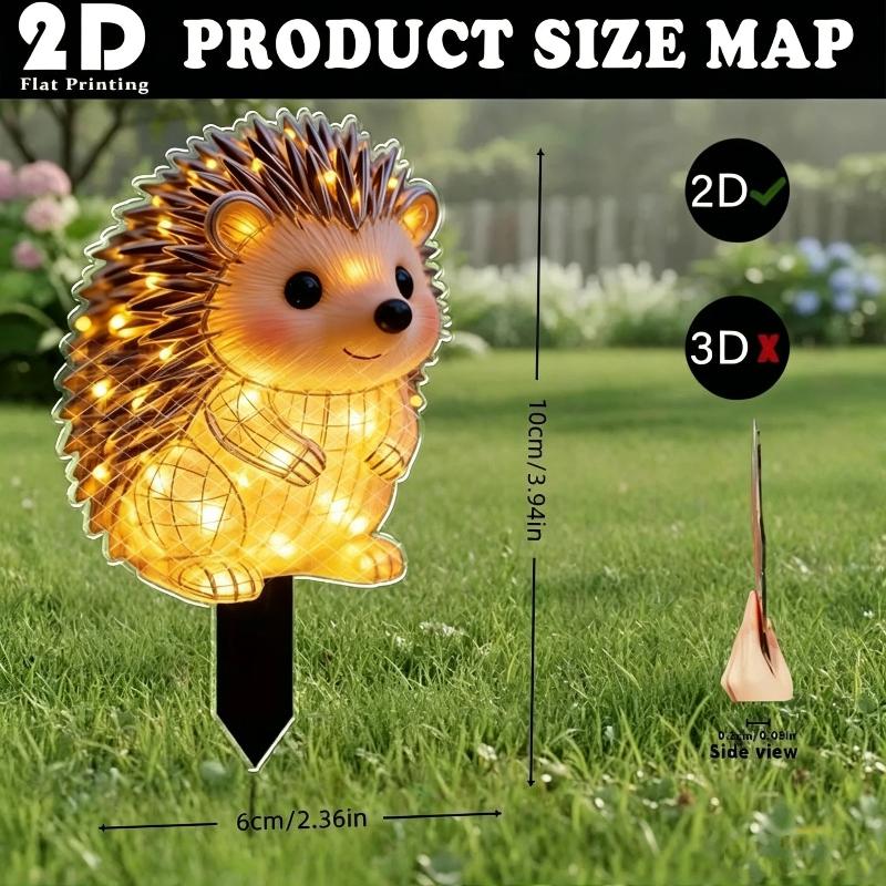 2D Waterproof Solar Powered He - Outdoor Lighting Yard Stakes recension och pris