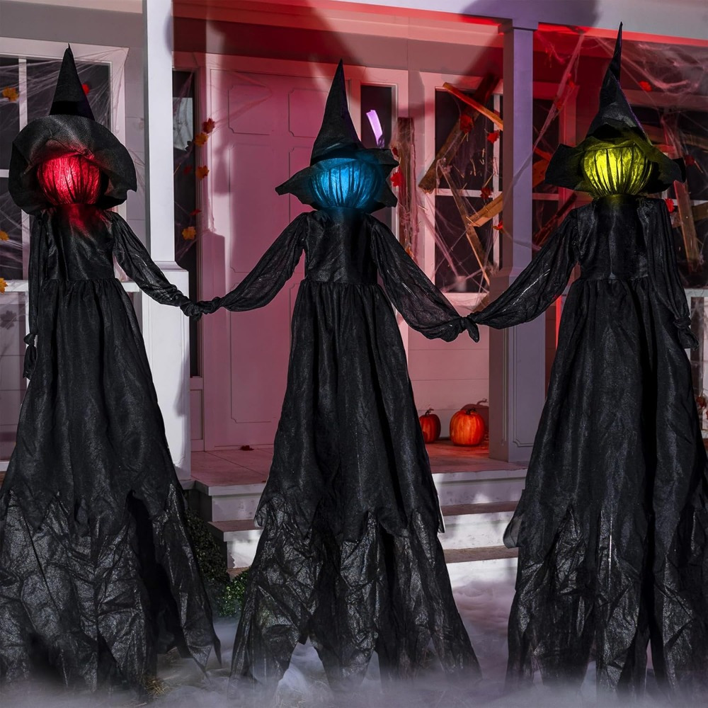 3 Pack 51'' Halloween Witch De - Outdoor Lighting Yard Stakes recension och pris