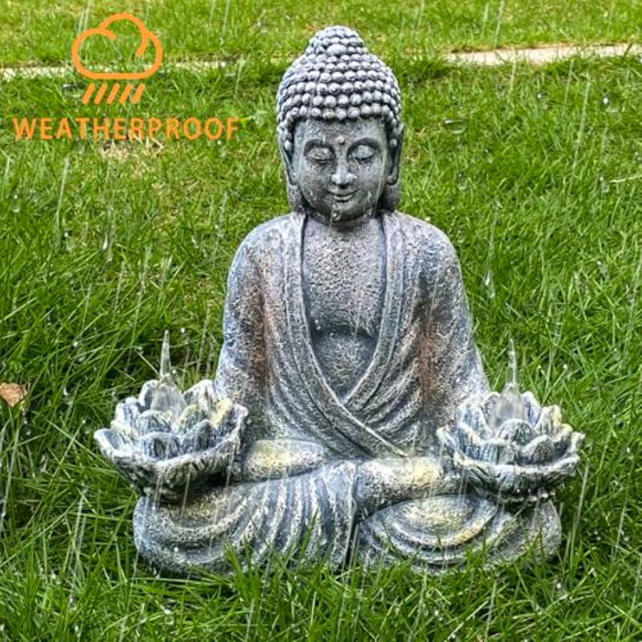 Buddha Statue for Home and Out - Outdoor Zen Lighting recension och pris