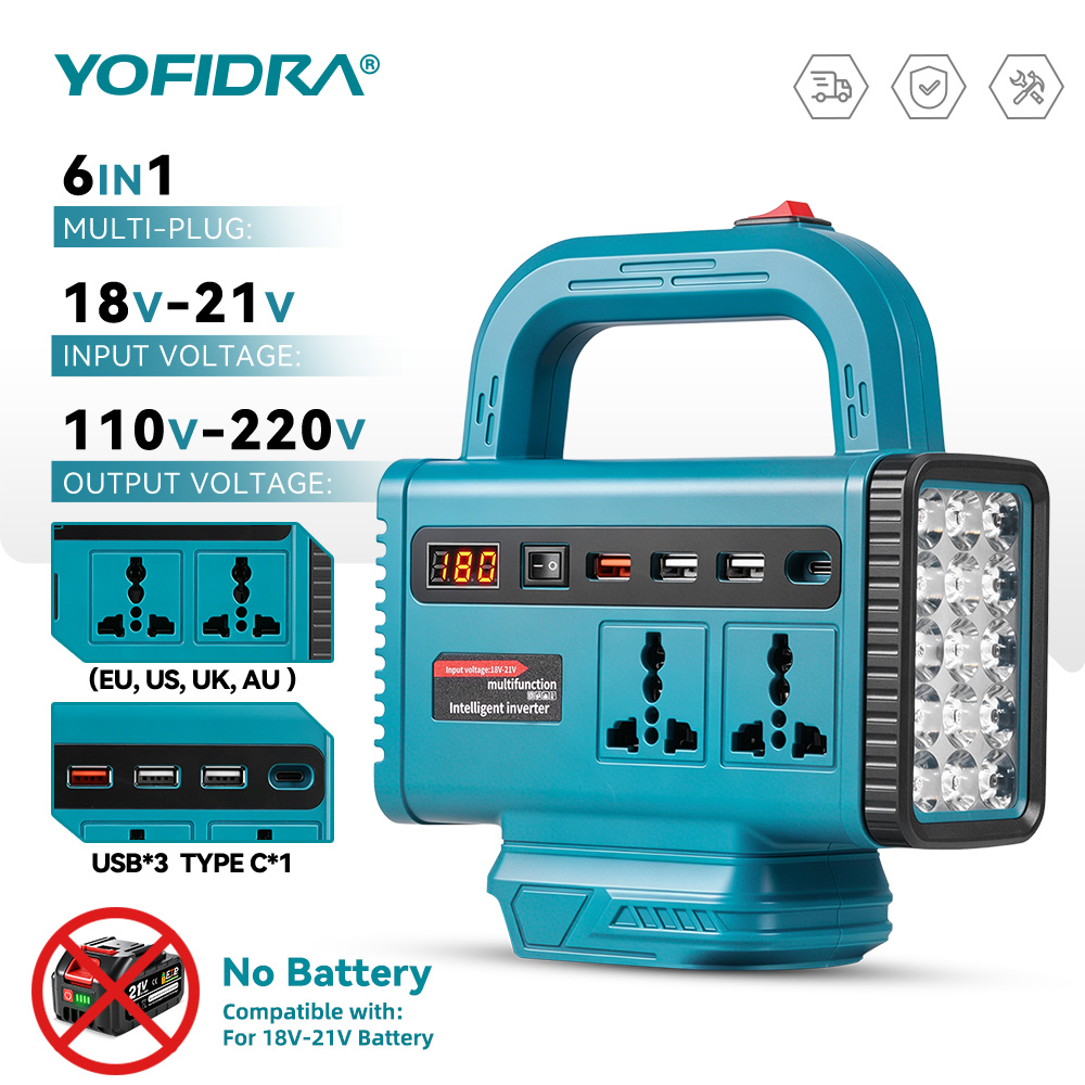 YOFIDRA 220V Portable Power In - Outdoor Lighting Socket recension och pris