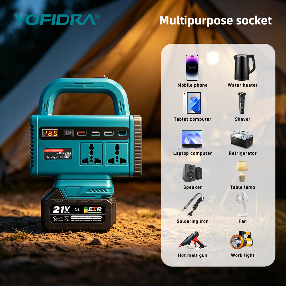 YOFIDRA 220V Portable Power In - Outdoor Lighting Socket recension och pris