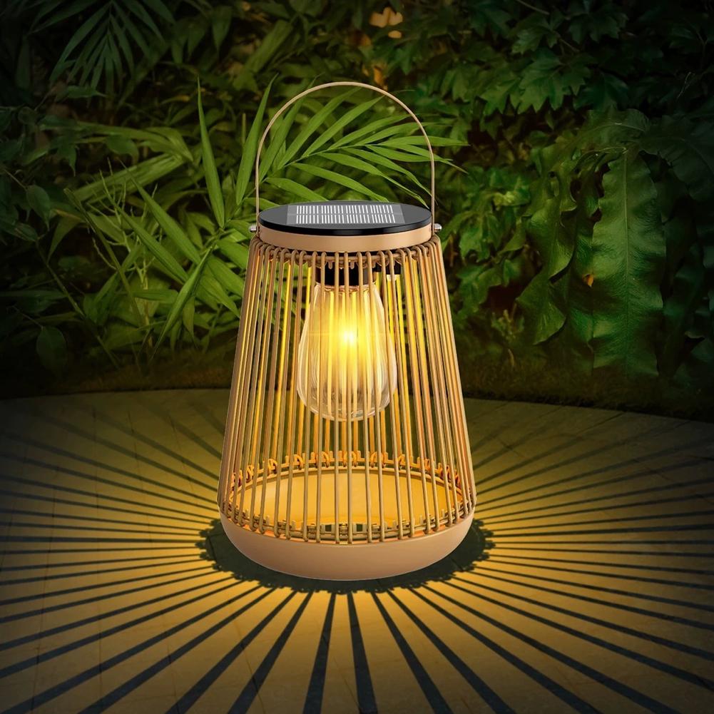 IP65 Waterproof Solar Rattan L - Outdoor Lighting And Decor recension och pris