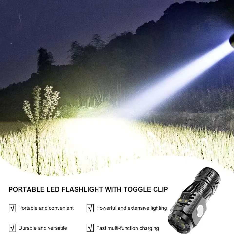 LED Strong Light Flashlight Re - Outdoor Lighting The Range recension och pris