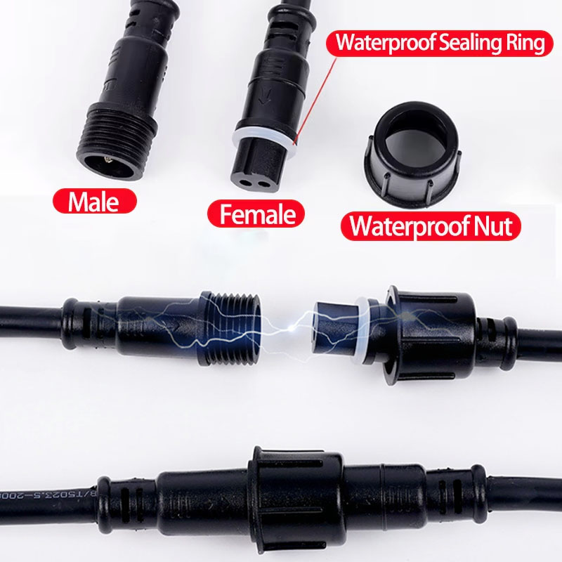 Waterproof Wire Connector Set  - Outdoor Lighting Socket recension och pris