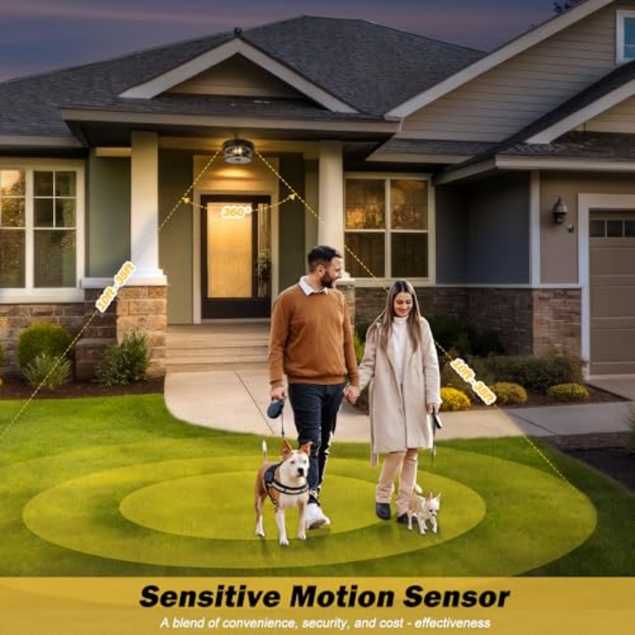 Motion Sensor Outdoor Ceiling  - Lighting Fixture Outdoor recension och pris