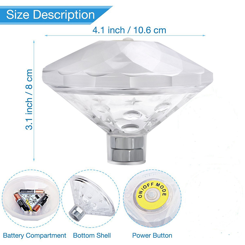 Floating Underwater Light RGB  - Pond Light Submersible recension och pris