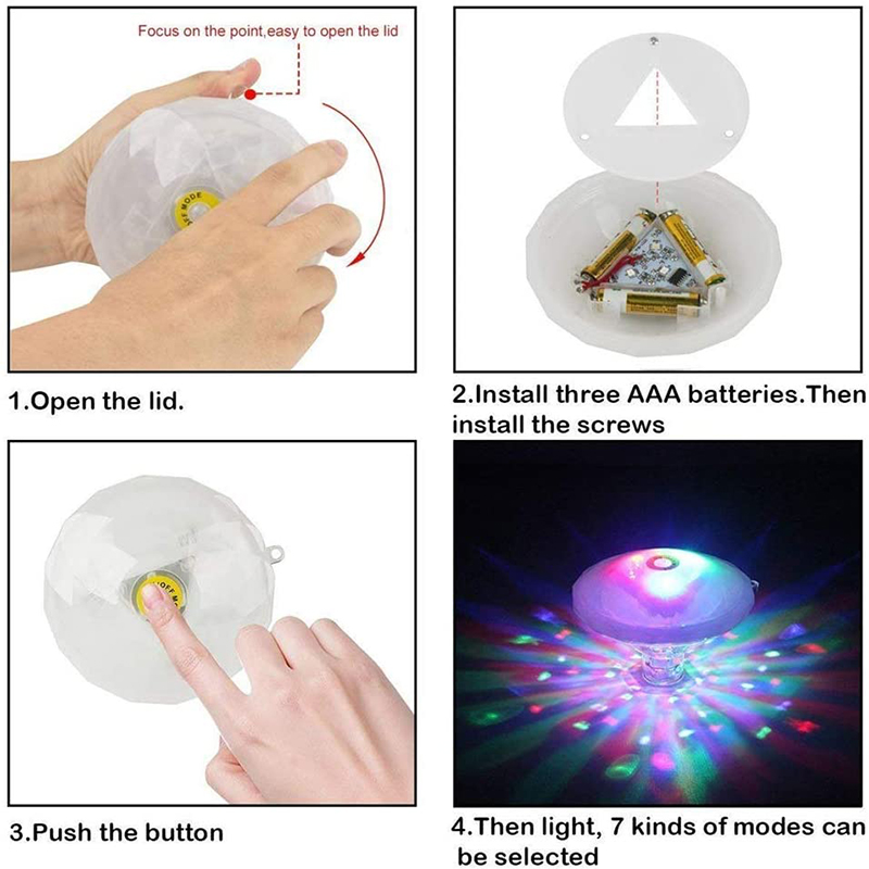 Floating Underwater Light RGB  - Pond Light Submersible recension och pris