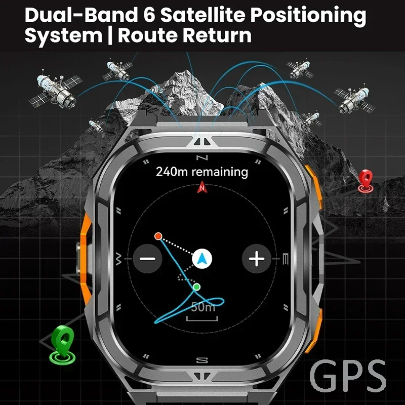 Luxury AMOLED Smartwatch Real  - Outdoor Lighting Japanese recension och pris