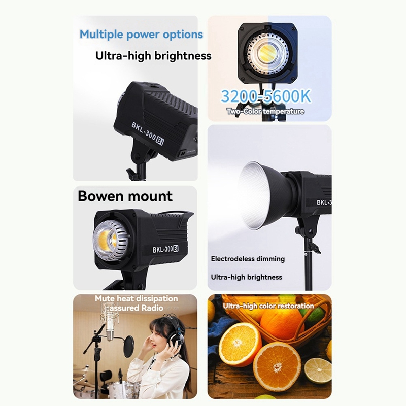 300W Bi LED Video Light, Conti - Outdoor Lighting Socket recension och pris