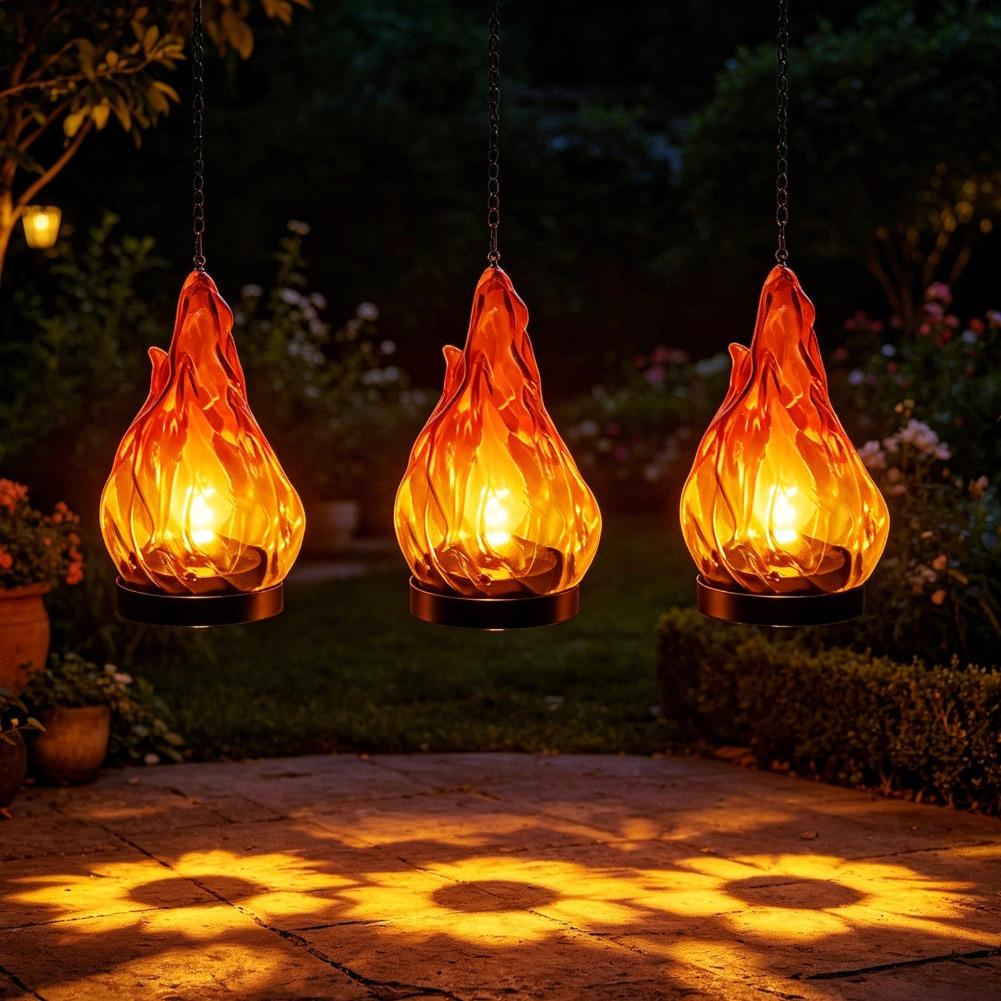 Solar Flame Hanging Lantern Li - Outdoor Lighting And Decor recension och pris