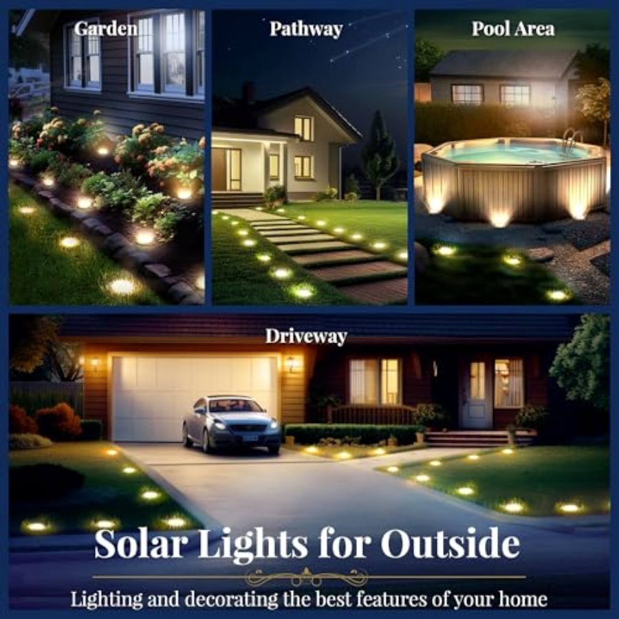 Solar Ground Lights Solar Ligh - Outdoor Lighting And Landscape recension och pris