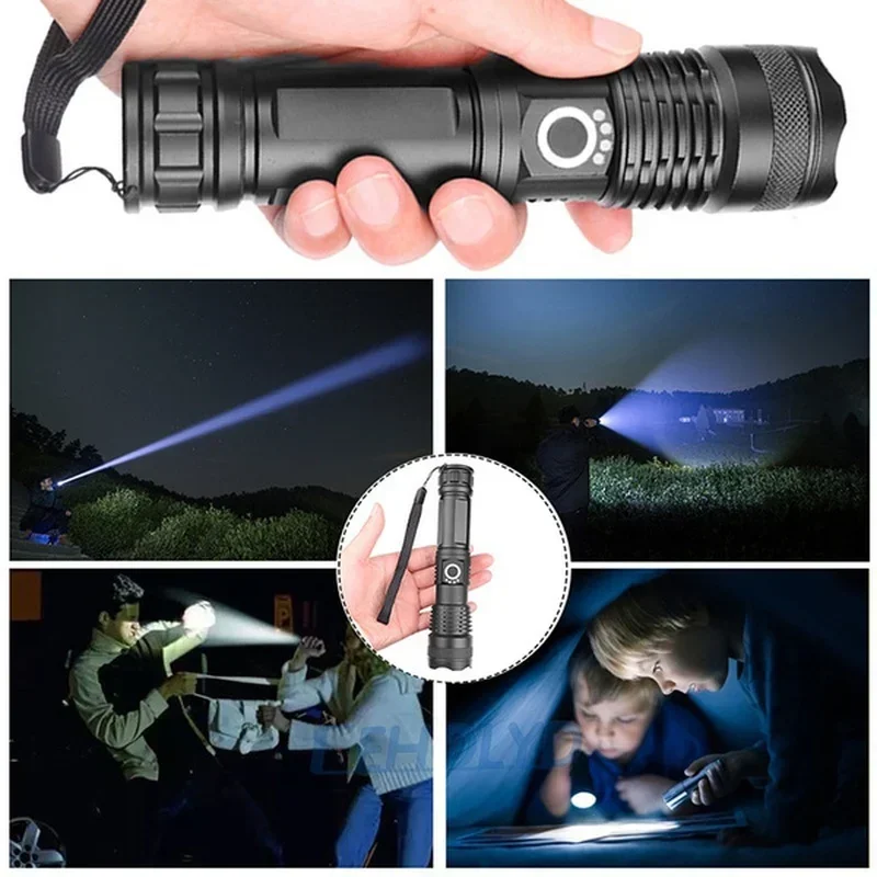 High Power XHP70 Led Flashligh - Outdoor Lighting Types recension och pris