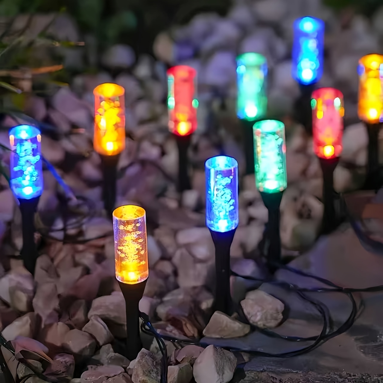 Solar Bubble Tube Solar Pathwa - Outdoor Lighting Yard Stakes recension och pris
