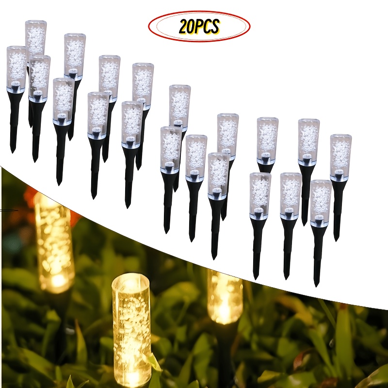 Solar Bubble Tube Solar Pathwa - Outdoor Lighting Yard Stakes recension och pris