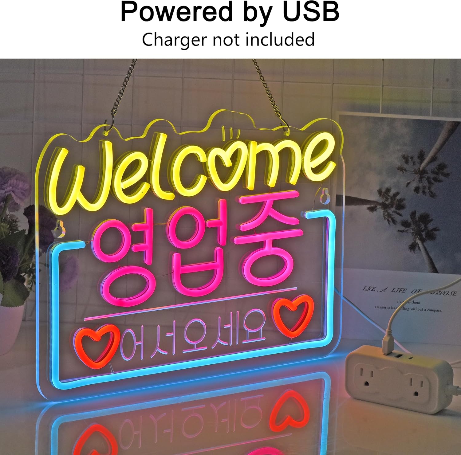 Korean Welcome on Sale Neon Si - Outdoor Lighting On Sale recension och pris