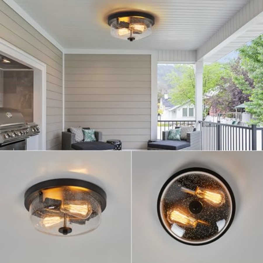 Flush Mount Ceiling Light Farm - Lighting Fixture Outdoor recension och pris